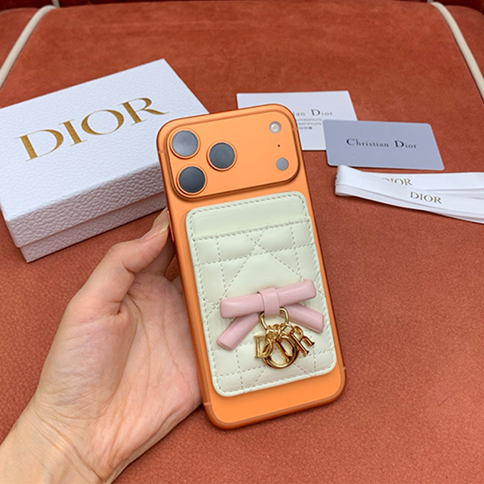 dior lady dior cannage quilted lambskin magnetic card holder